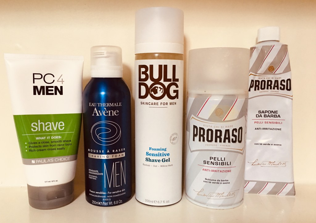 The Battle of Shaving Products: PC4Men, Avène, Bulldog Skincare,&nbsp;Proraso.